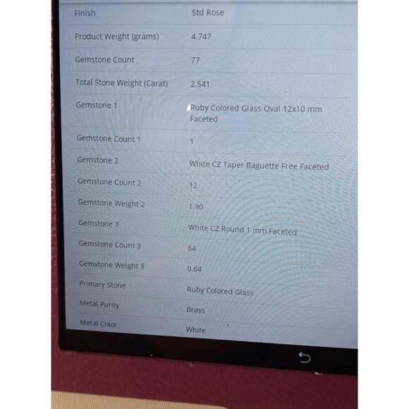 Ruby and diamonds simulated in Rosetone - Picture 7 of 7